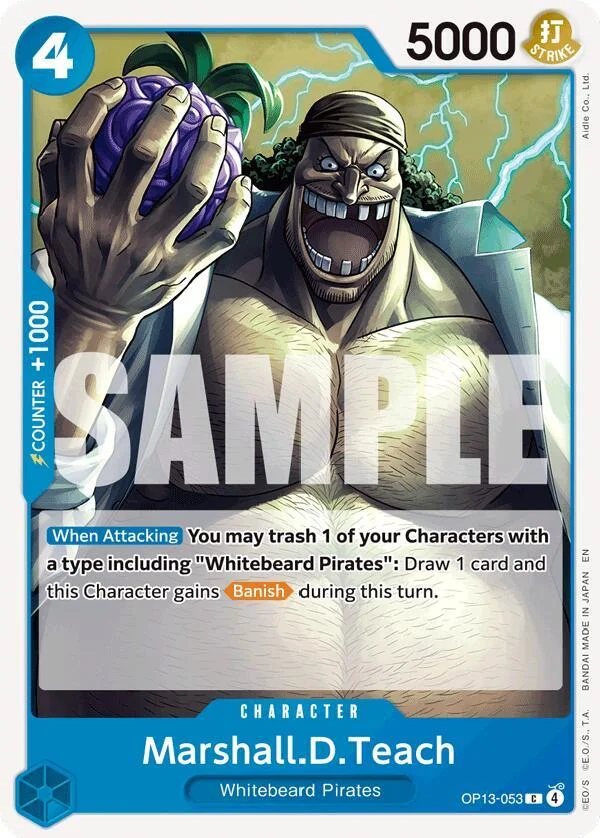 Marshall.D.Teach, Carrying On His Will OP13-053