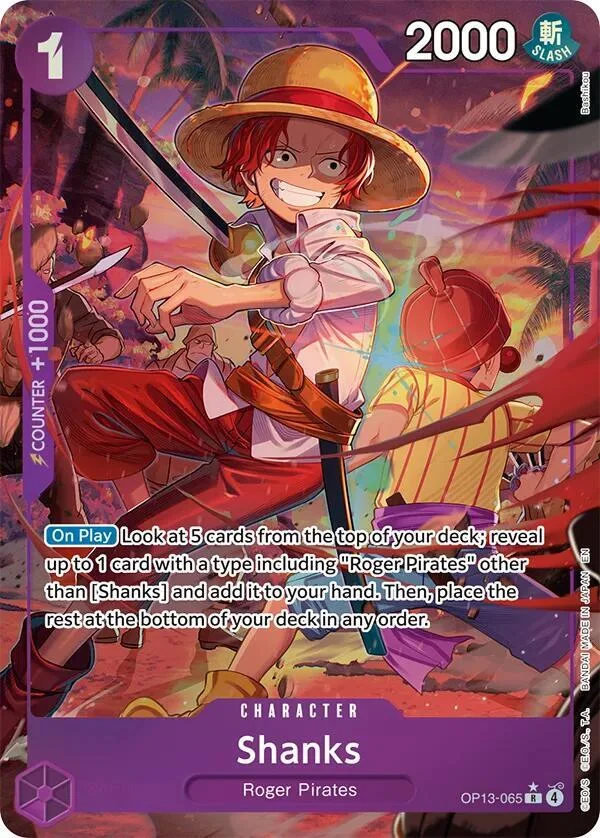Shanks, Carrying On His Will OP13-065