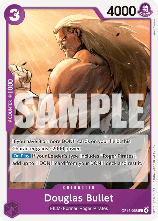 Douglas Bullet, Carrying On His Will OP13-068