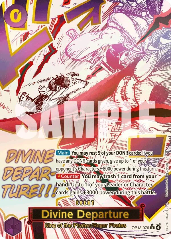 Divine Departure, Carrying On His Will OP13-076