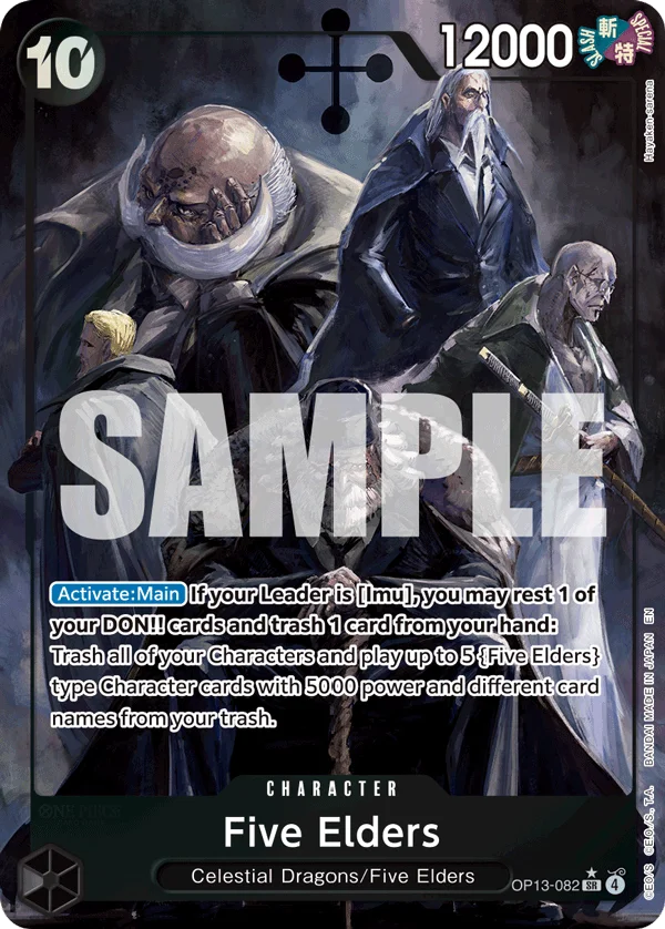 Five Elders, Carrying On His Will OP13-082