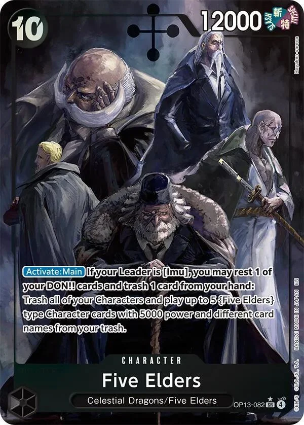 Five Elders, Carrying On His Will OP13-082