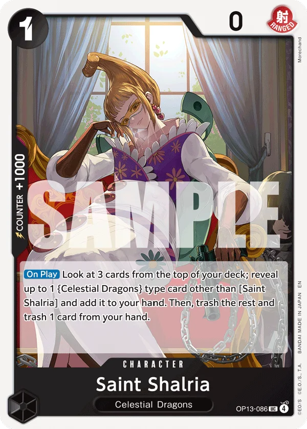 Saint Shalria, Carrying On His Will OP13-086