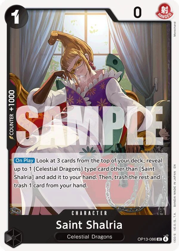 Saint Shalria, Carrying On His Will OP13-086