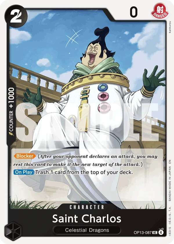 Saint Charlos, Carrying On His Will OP13-087