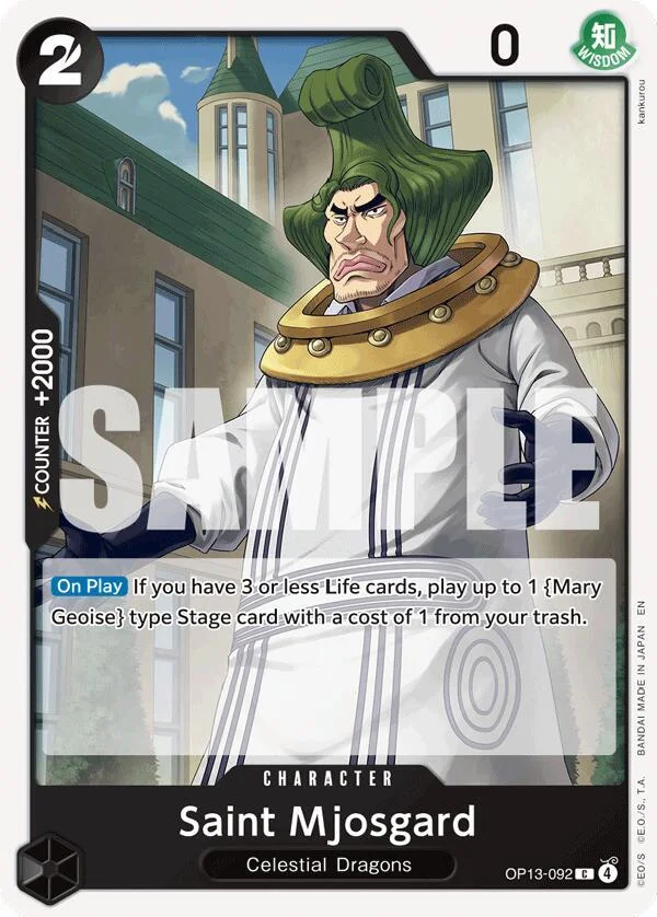 Saint Mjosgard, Carrying On His Will OP13-092