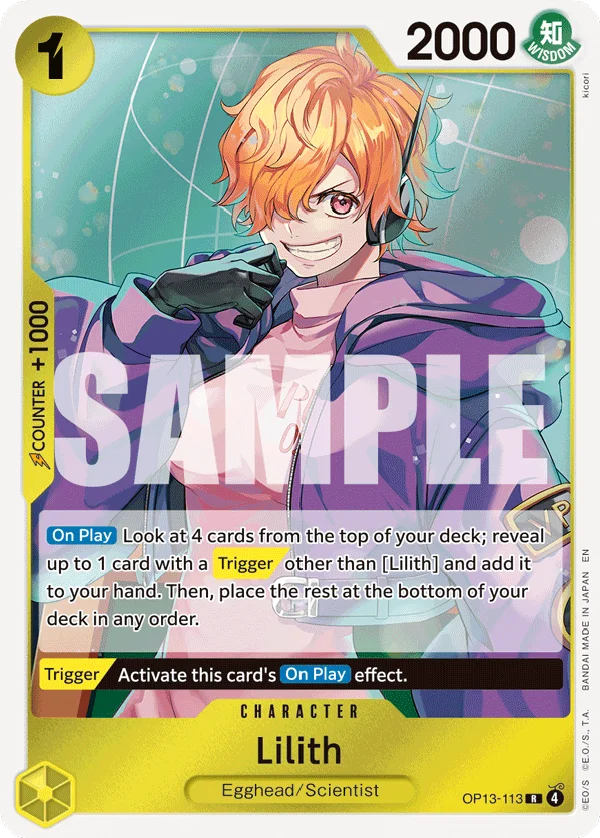 Lilith, Carrying On His Will OP13-113