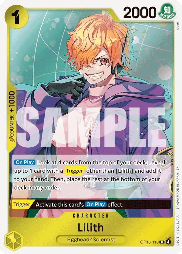 Lilith, Carrying On His Will OP13-113