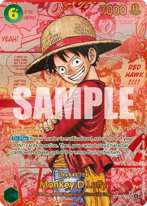 Monkey.D.Luffy, Carrying On His Will OP13-118