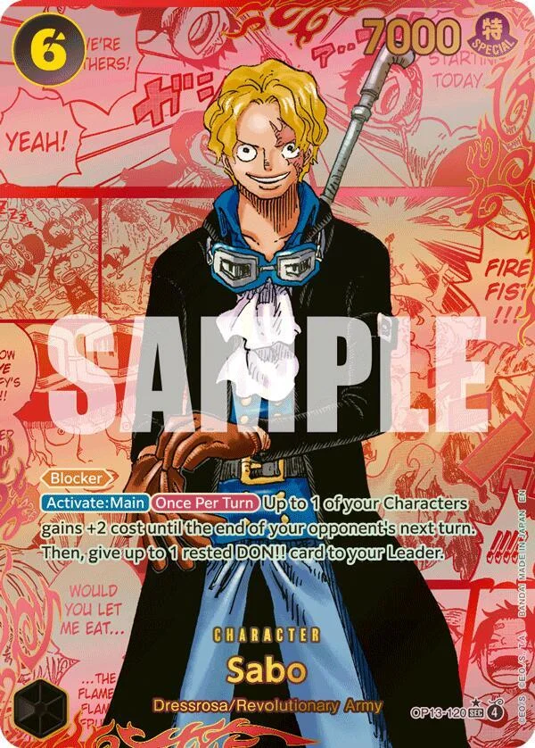 Sabo, Carrying On His Will OP13-120
