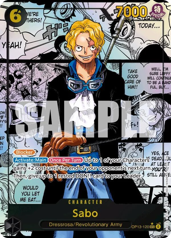 Sabo, Carrying On His Will OP13-120