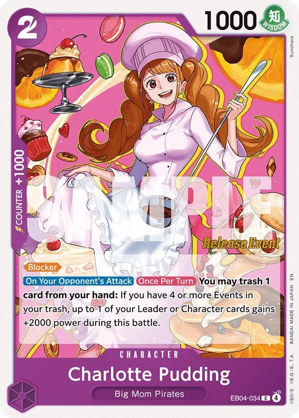 Charlotte Pudding, The Azure Sea's Seven Release Event Cards EB04-034