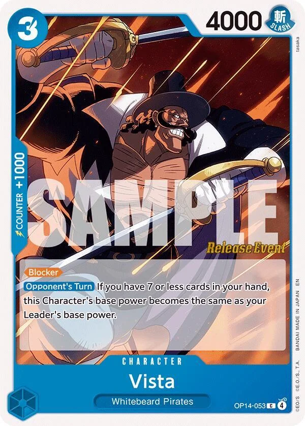 Vista, The Azure Sea's Seven Release Event Cards OP14-053