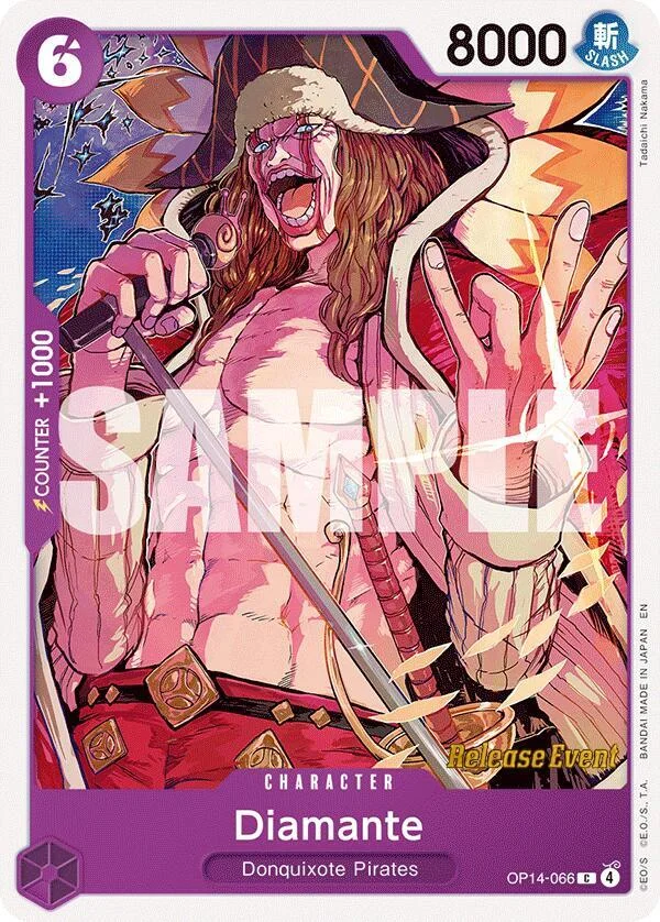 Diamante, The Azure Sea's Seven Release Event Cards OP14-066