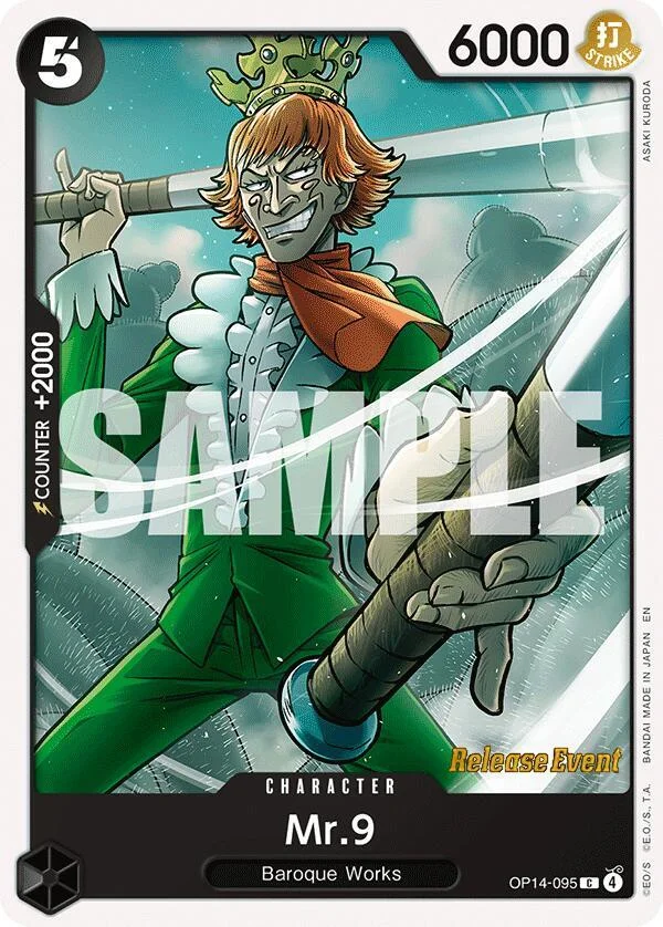 Mr.9, The Azure Sea's Seven Release Event Cards OP14-095