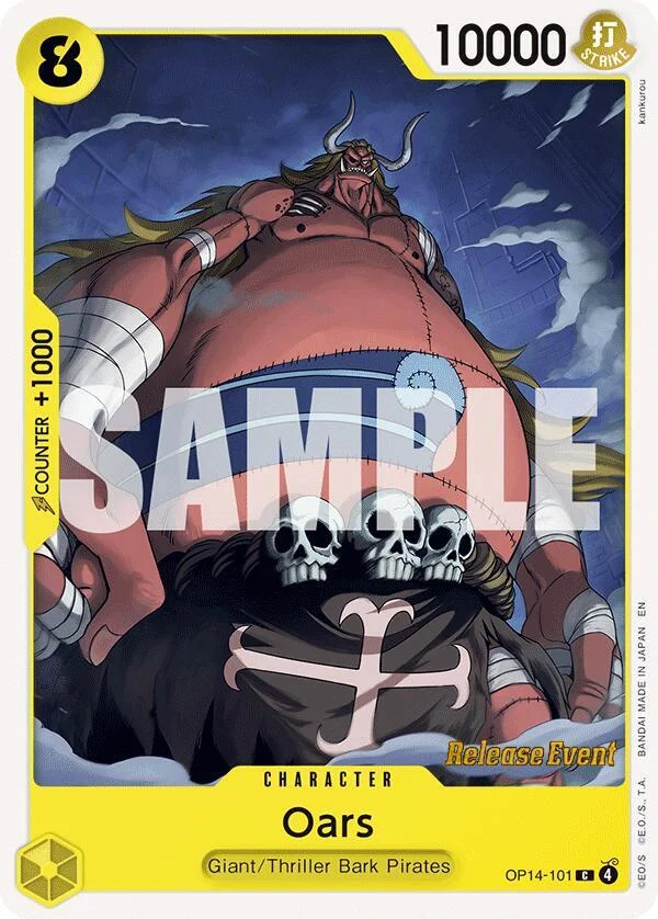 Oars, The Azure Sea's Seven Release Event Cards OP14-101