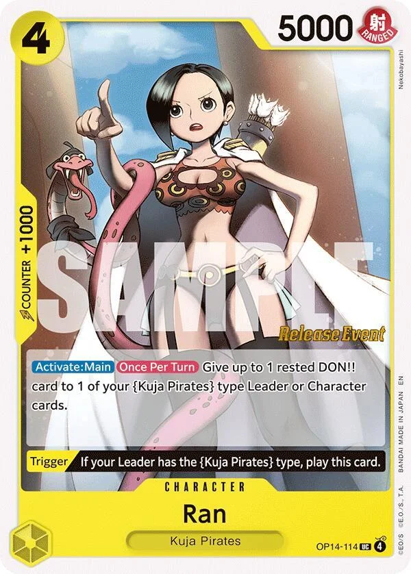 Ran, The Azure Sea's Seven Release Event Cards OP14-114