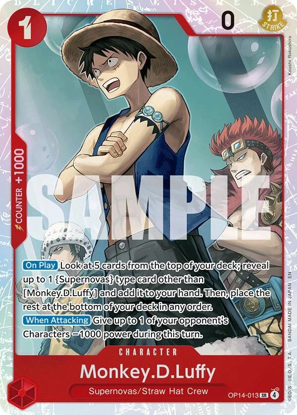 Monkey.D.Luffy, The Azure Sea's Seven OP14-013