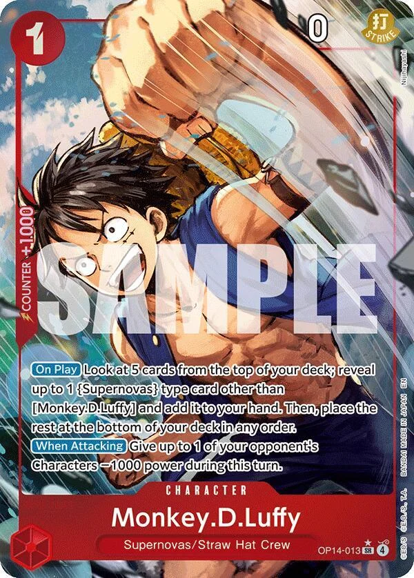 Monkey.D.Luffy, The Azure Sea's Seven OP14-013