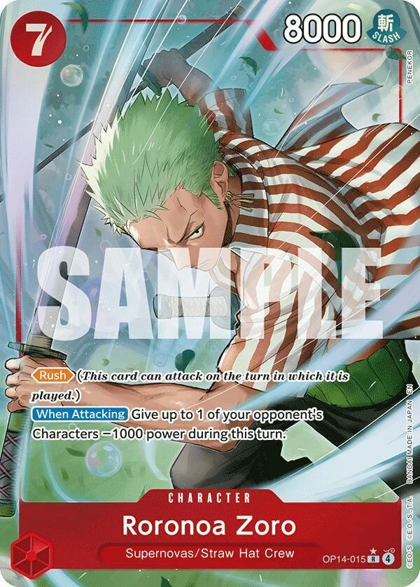 Roronoa Zoro, The Azure Sea's Seven OP14-015
