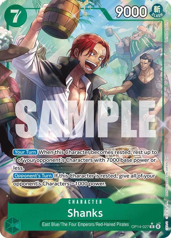 Shanks, The Azure Sea's Seven OP14-027