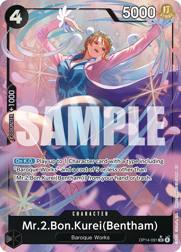 Mr.2.Bon.Kurei, The Azure Sea's Seven OP14-091