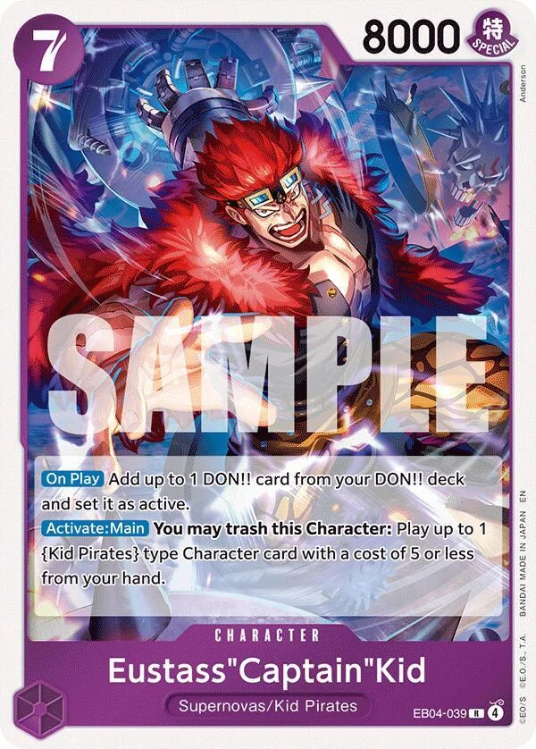 Eustass"Captain"Kid, The Azure Sea's Seven EB04-039