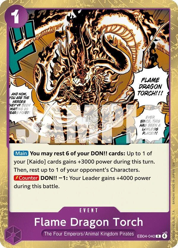 Flame Dragon Torch, The Azure Sea's Seven EB04-040