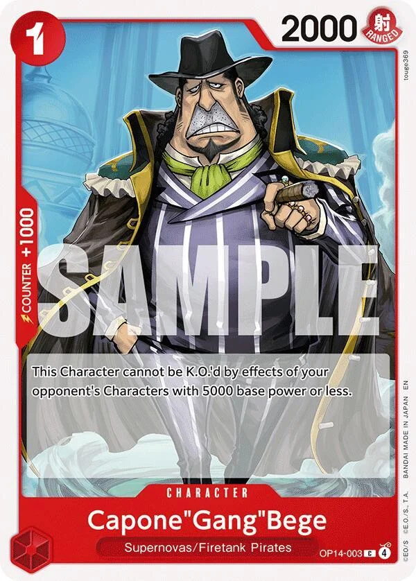 Capone"Gang"Bege, The Azure Sea's Seven OP14-003