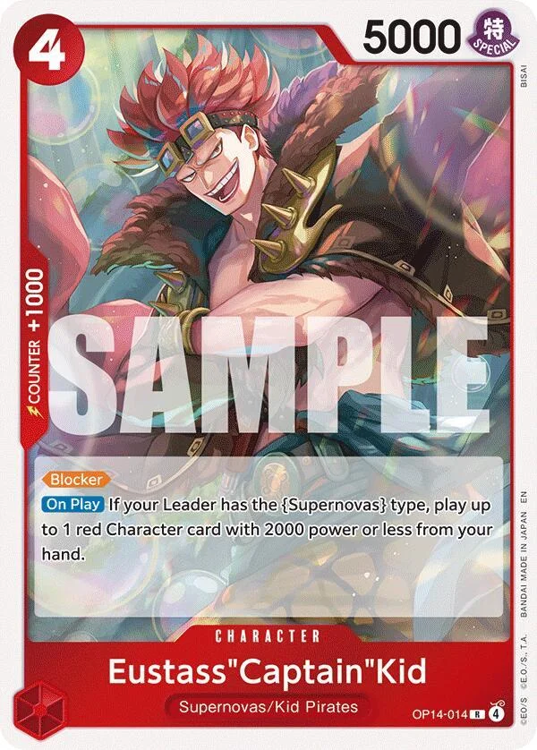 Eustass"Captain"Kid, The Azure Sea's Seven OP14-014