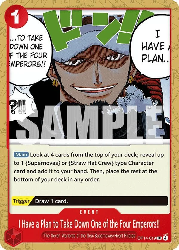 I Have a Plan to Take Down One of the Four Emperors!!, The Azure Sea's Seven OP14-019