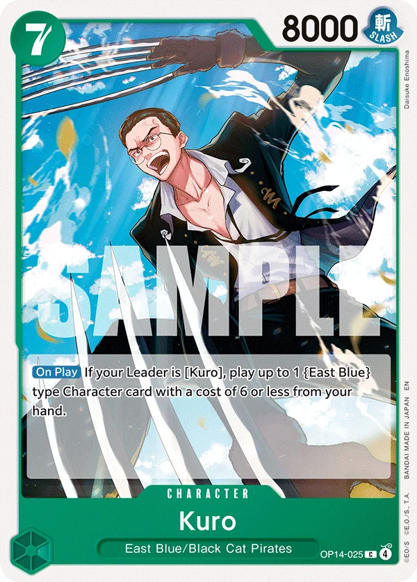 Kuro, The Azure Sea's Seven OP14-025