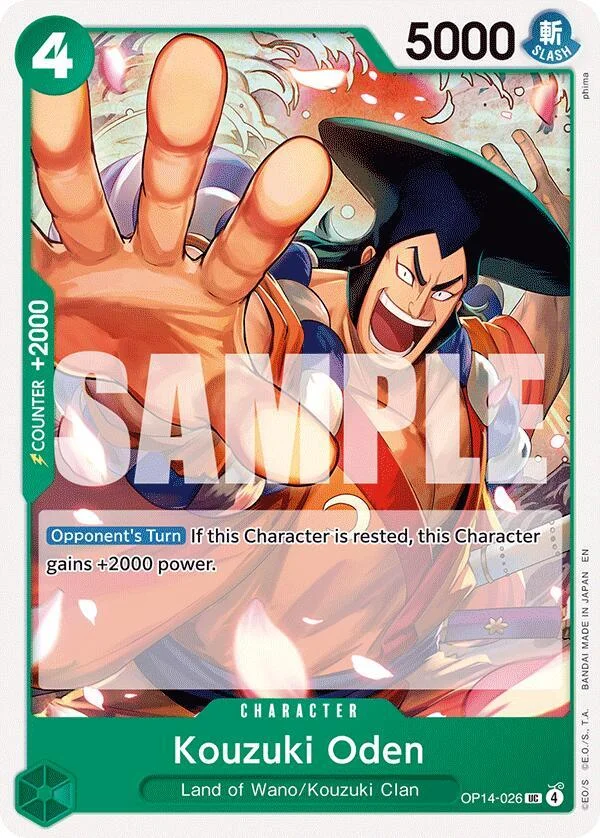 Kouzuki Oden, The Azure Sea's Seven OP14-026