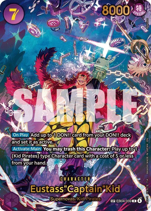 Eustass"Captain"Kid, The Azure Sea's Seven EB04-039