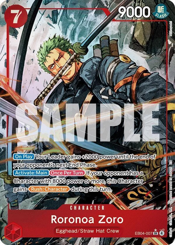 Roronoa Zoro, Adventure on Kami's Island EB04-007