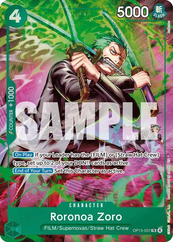 Roronoa Zoro, Adventure on Kami's Island OP13-037