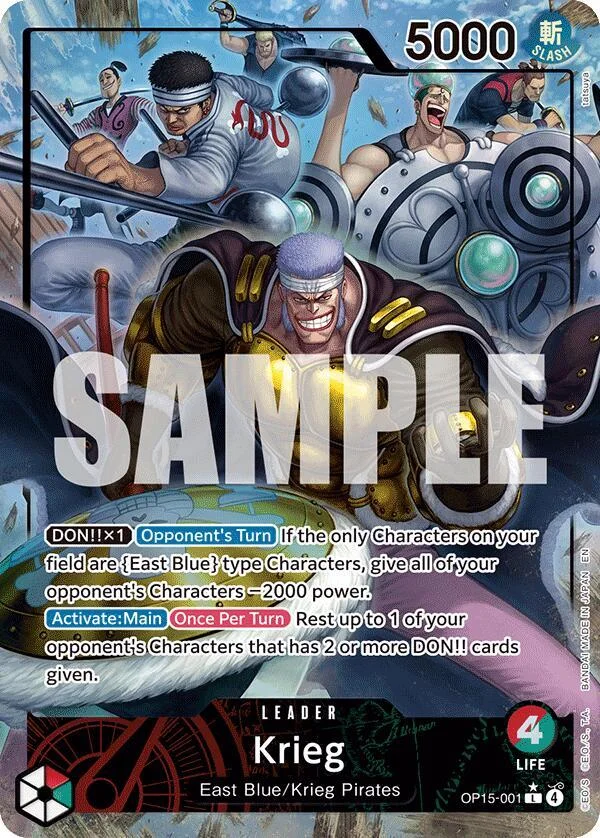 Krieg, Adventure on Kami's Island OP15-001