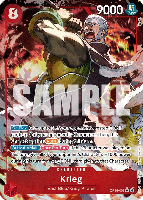 Krieg, Adventure on Kami's Island OP15-008