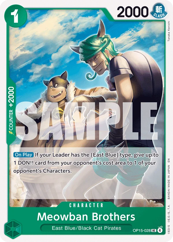 Meowban Brothers, Adventure on Kami's Island OP15-028