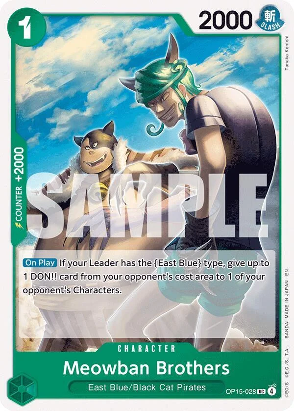 Meowban Brothers, Adventure on Kami's Island OP15-028