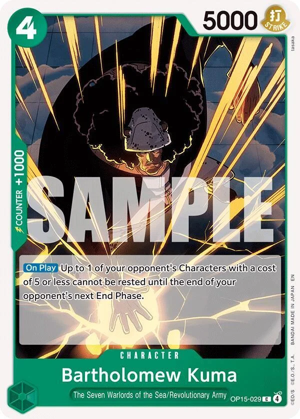 Bartholomew Kuma, Adventure on Kami's Island OP15-029
