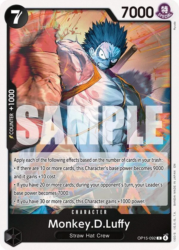 Monkey.D.Luffy, Adventure on Kami's Island OP15-092