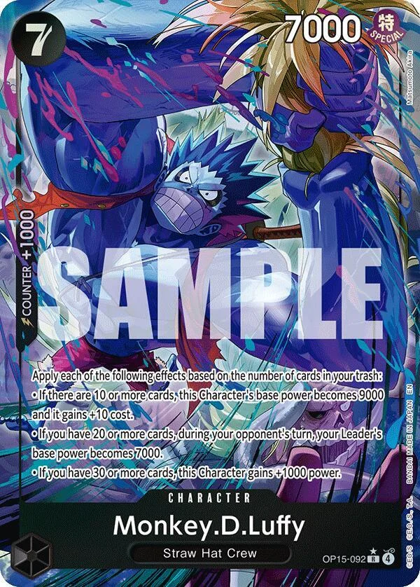 Monkey.D.Luffy, Adventure on Kami's Island OP15-092