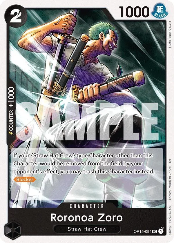 Roronoa Zoro, Adventure on Kami's Island OP15-094