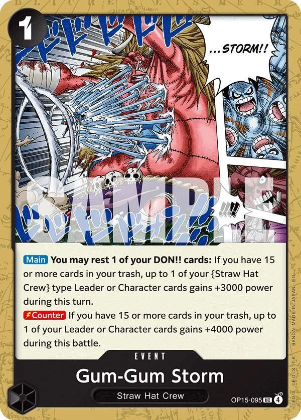 Gum-Gum Storm, Adventure on Kami's Island OP15-095