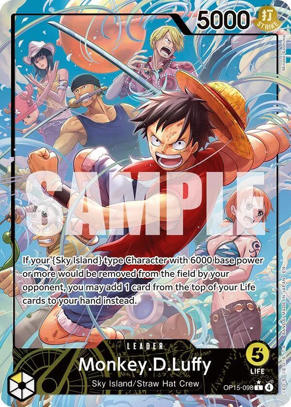 Monkey.D.Luffy, Adventure on Kami's Island OP15-098