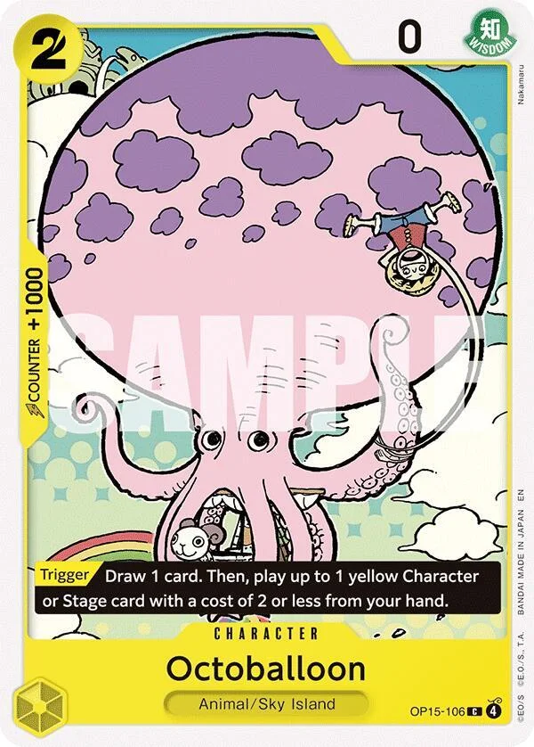Octoballoon, Adventure on Kami's Island OP15-106
