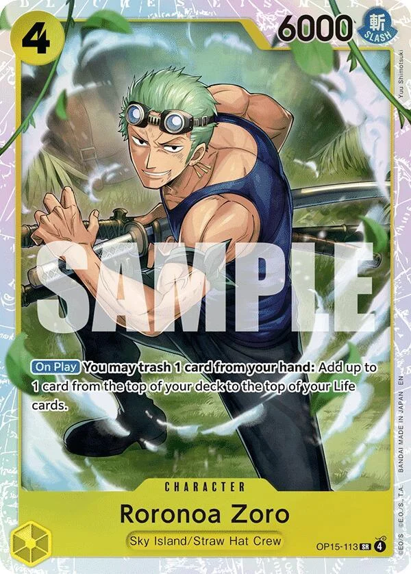 Roronoa Zoro, Adventure on Kami's Island OP15-113