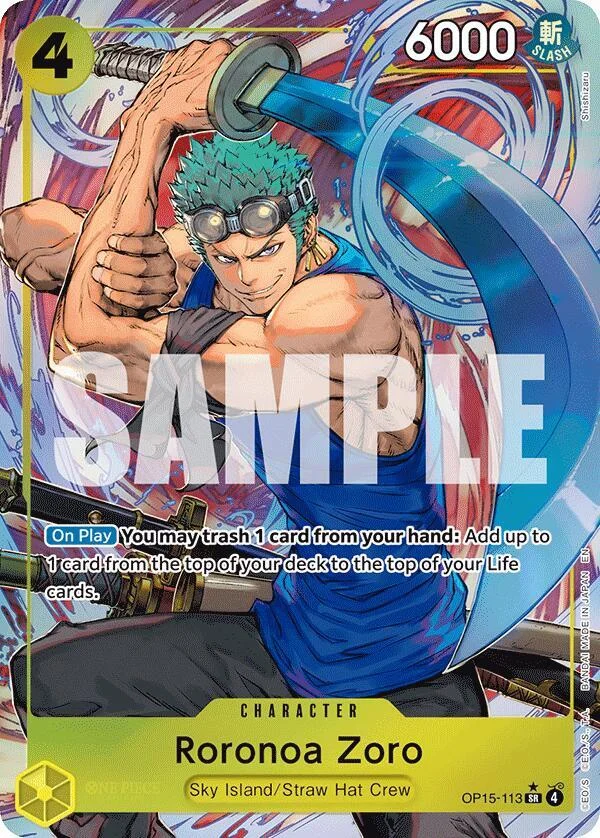 Roronoa Zoro, Adventure on Kami's Island OP15-113