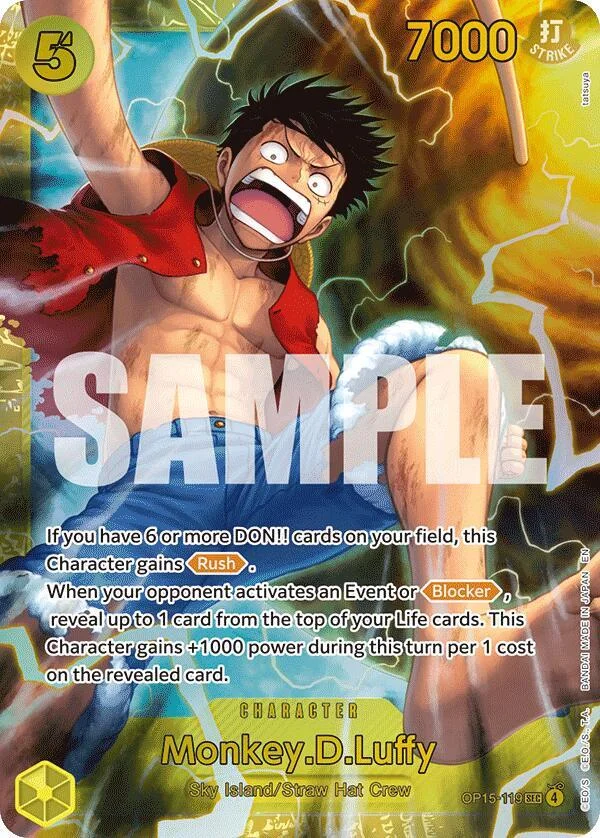 Monkey.D.Luffy, Adventure on Kami's Island OP15-119